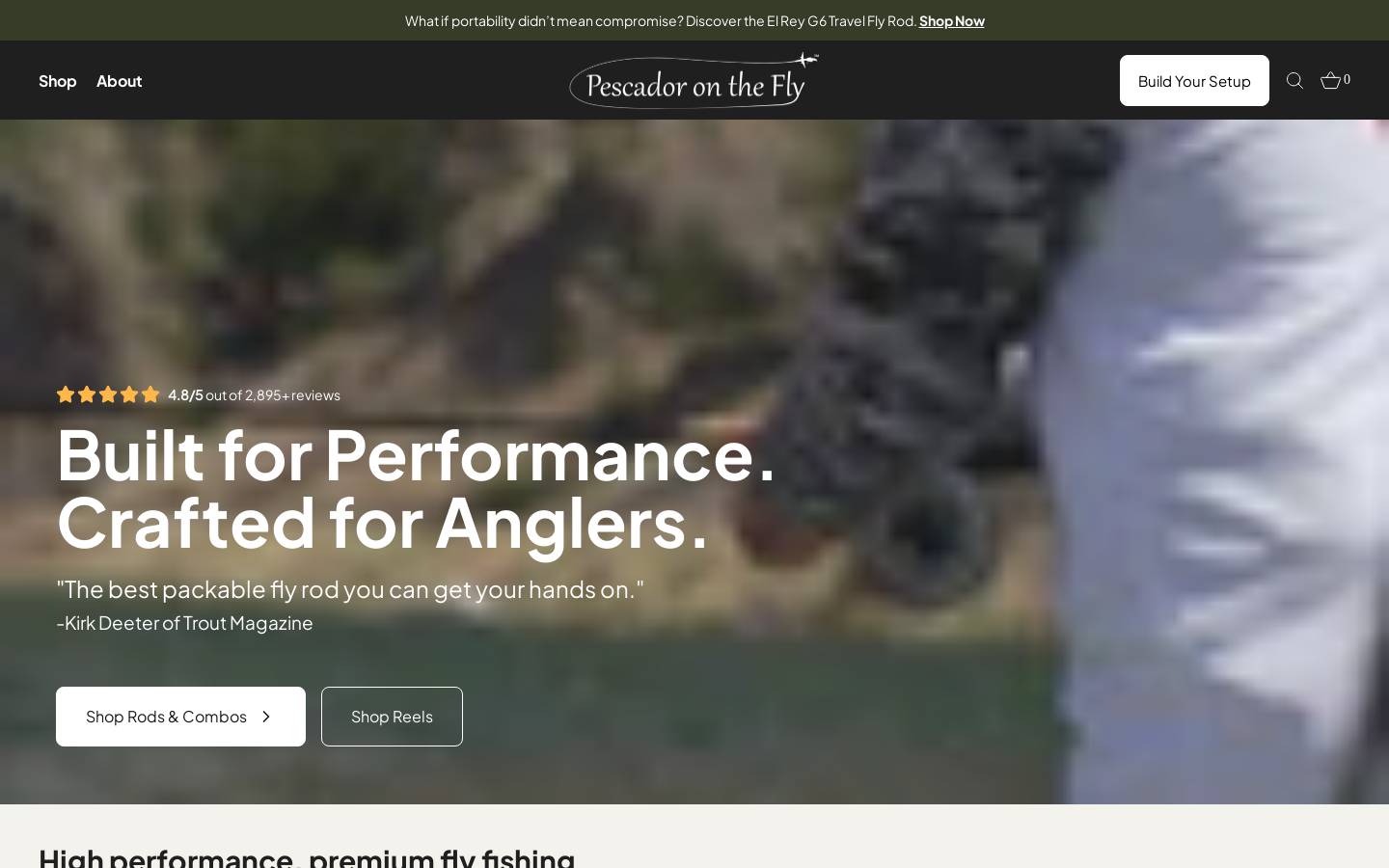 Pescadoronthefly homepage screenshot