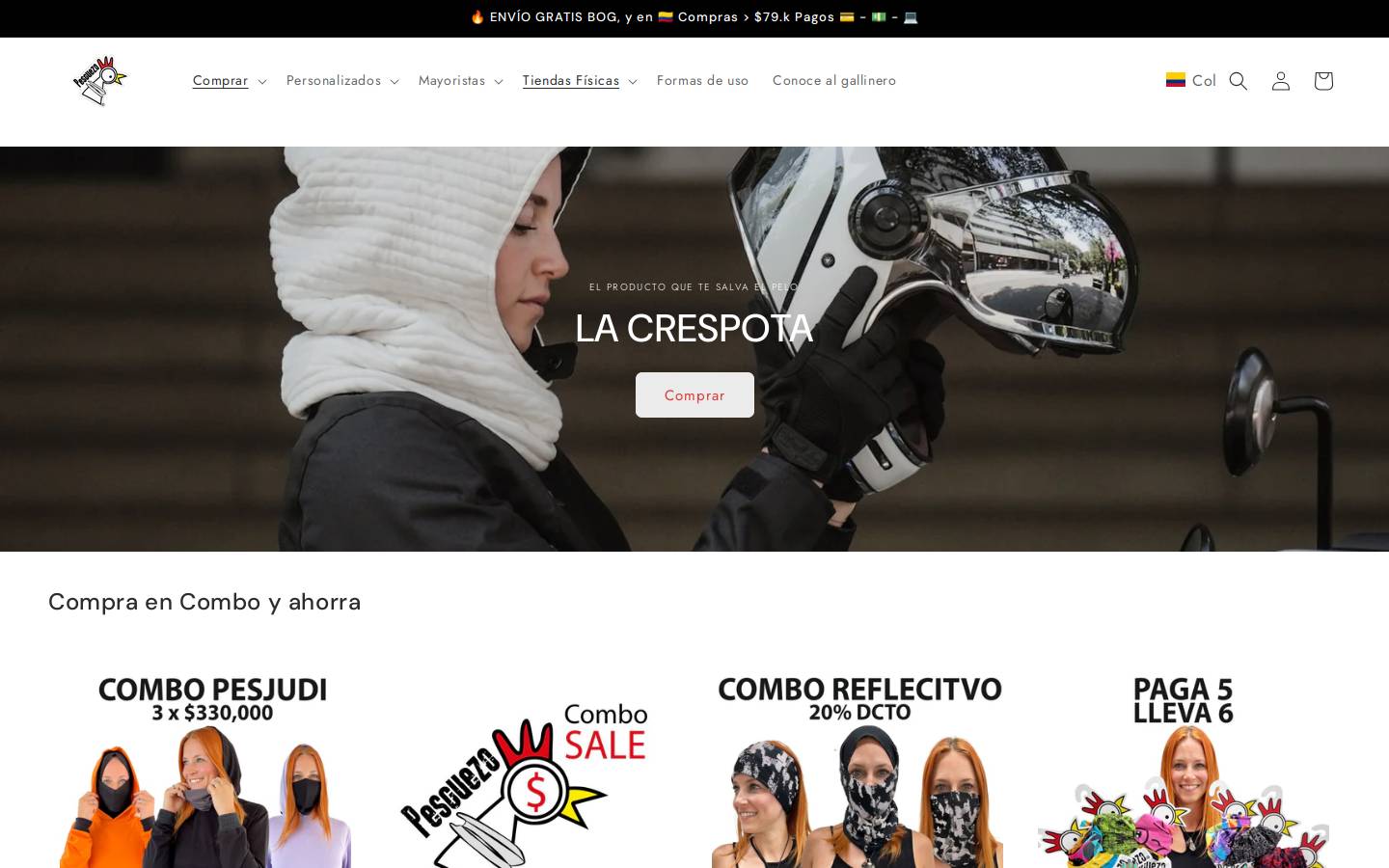 pescuezo.com homepage screenshot