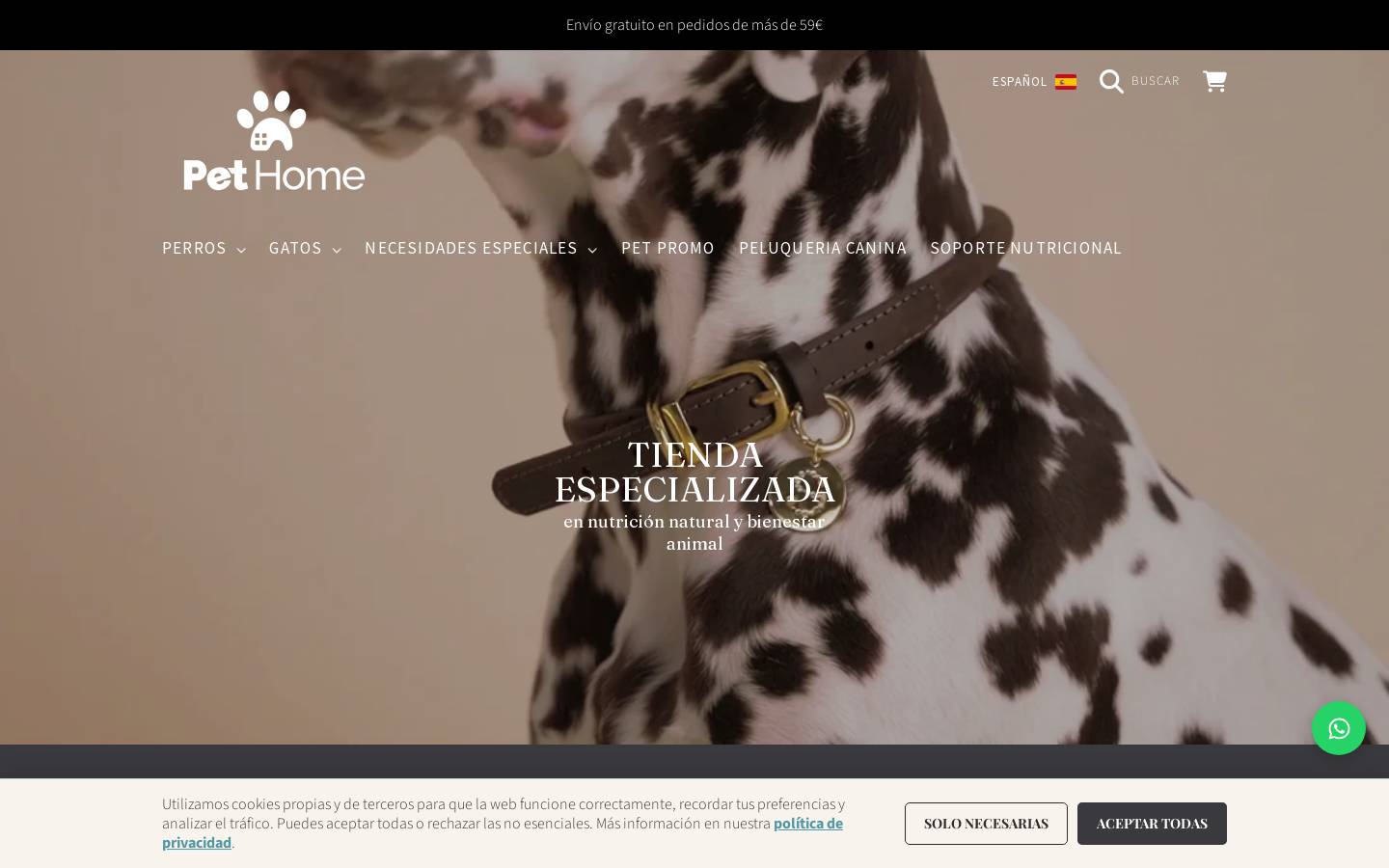 pet-home.es homepage screenshot