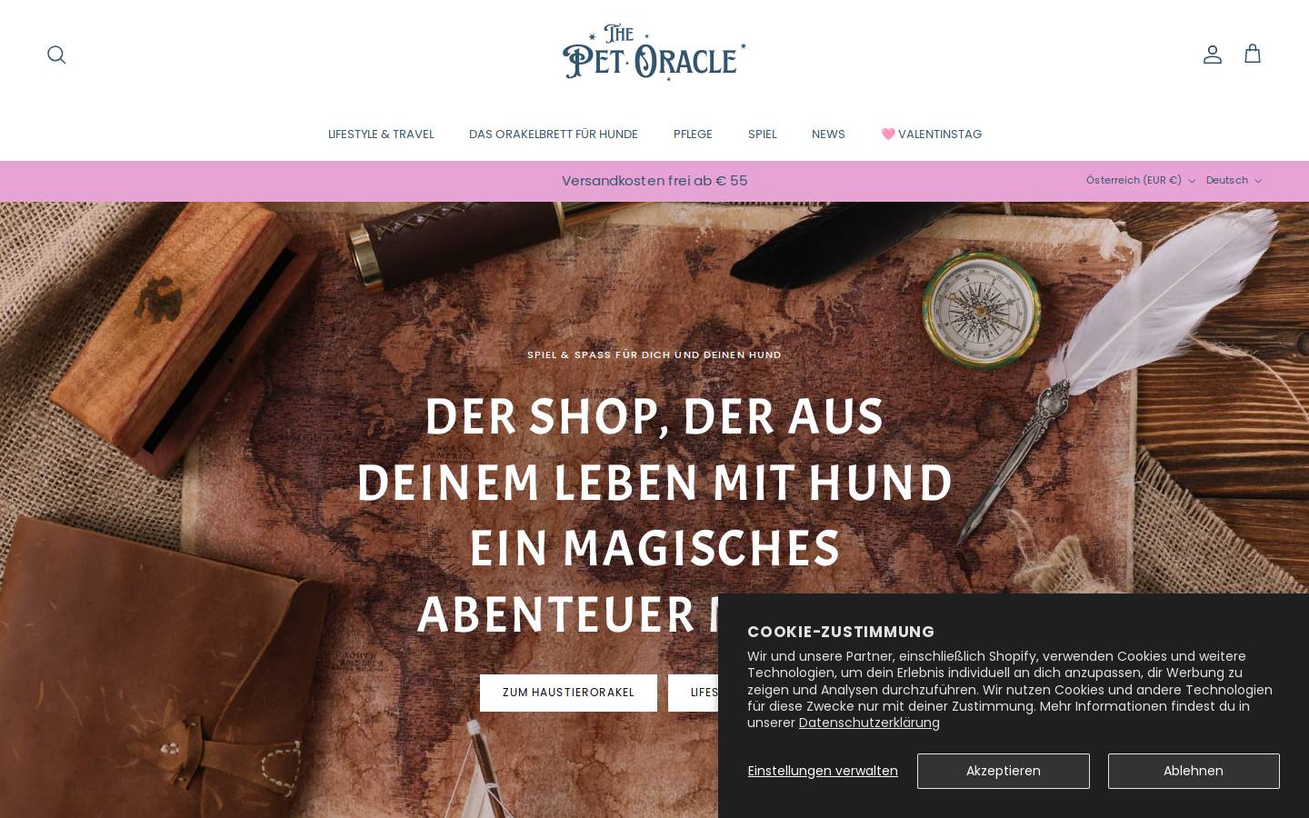 pet-oracle.com homepage screenshot