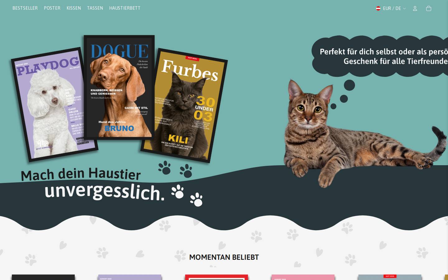PetWorld homepage screenshot