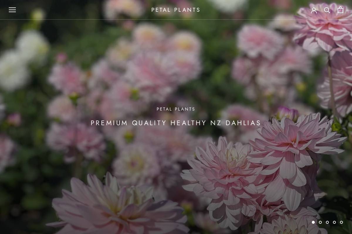 petalplants.co.nz homepage screenshot