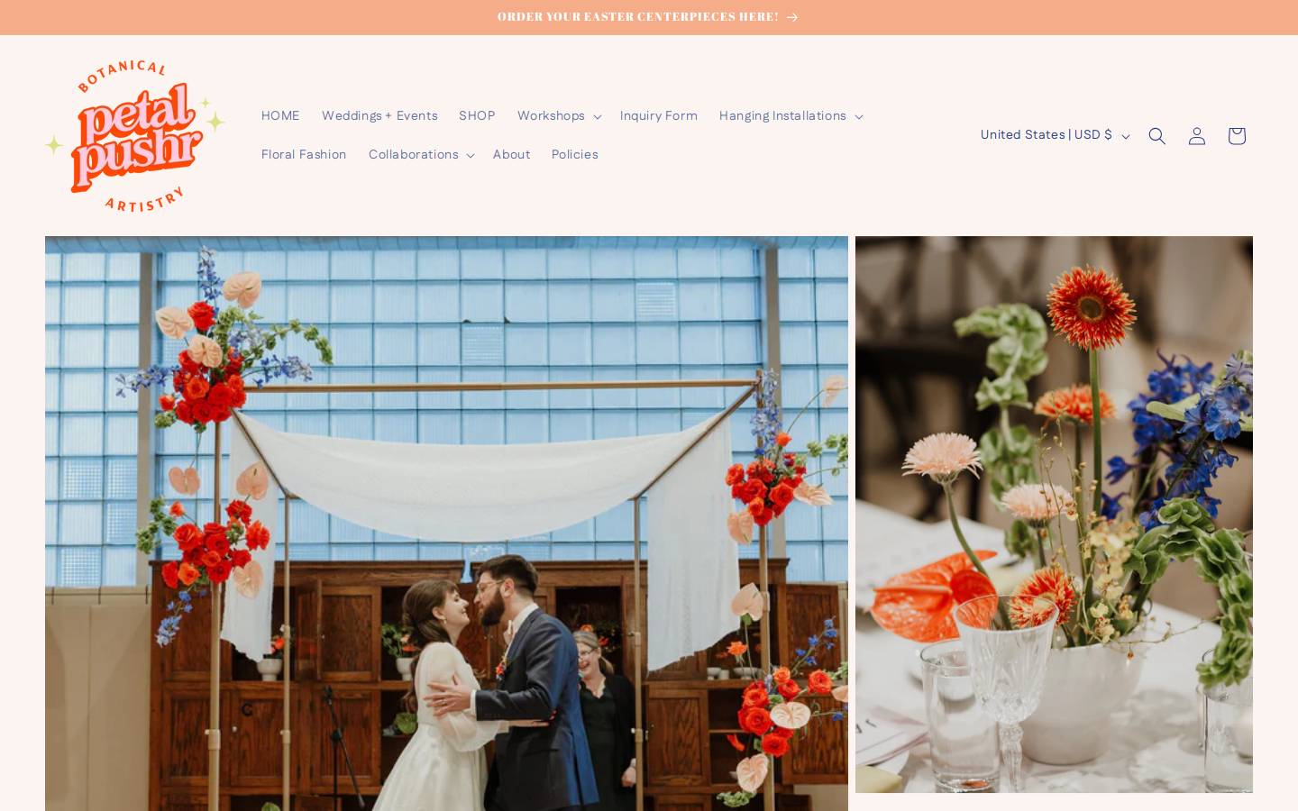 petalpushr.com homepage screenshot