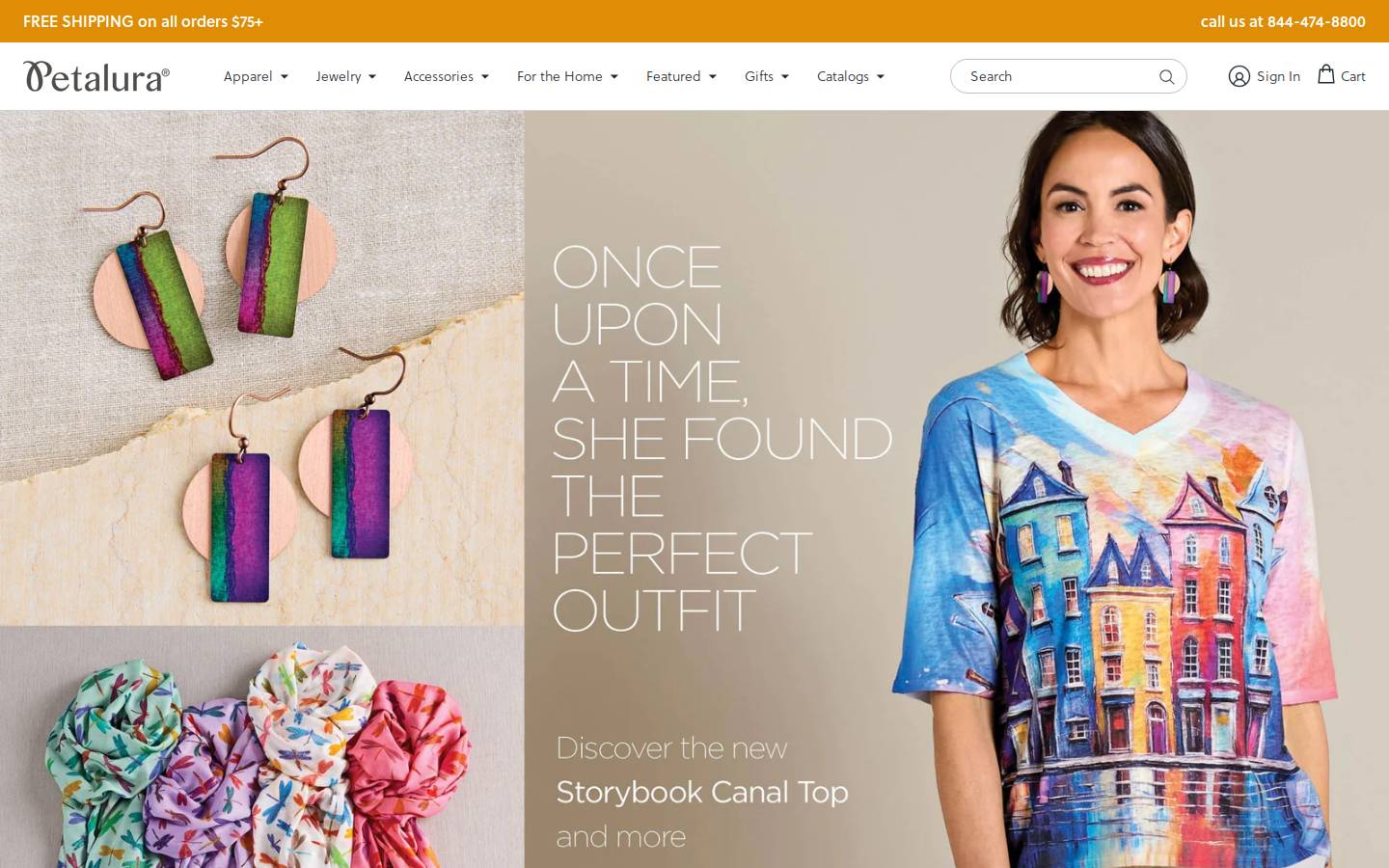 petalura.com homepage screenshot