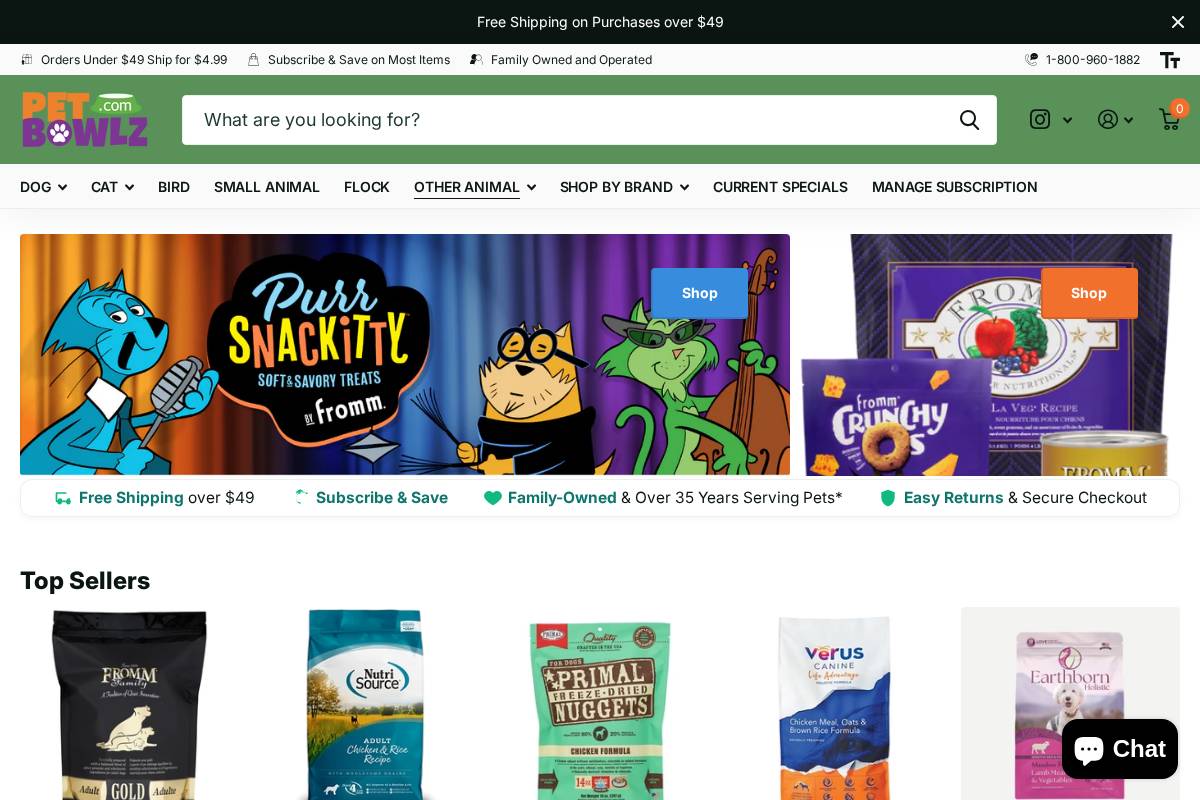 petbowlz.com homepage screenshot