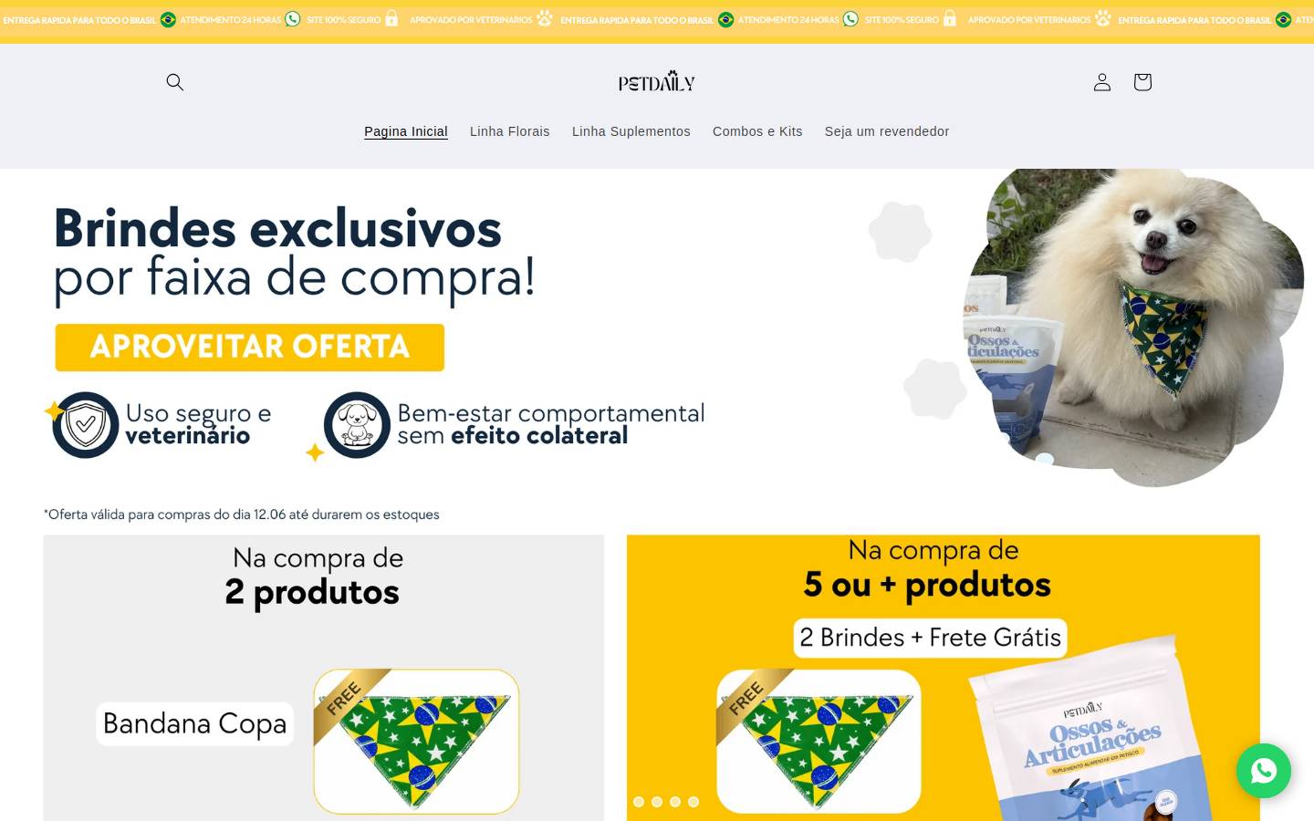 petdaily.com.br homepage screenshot