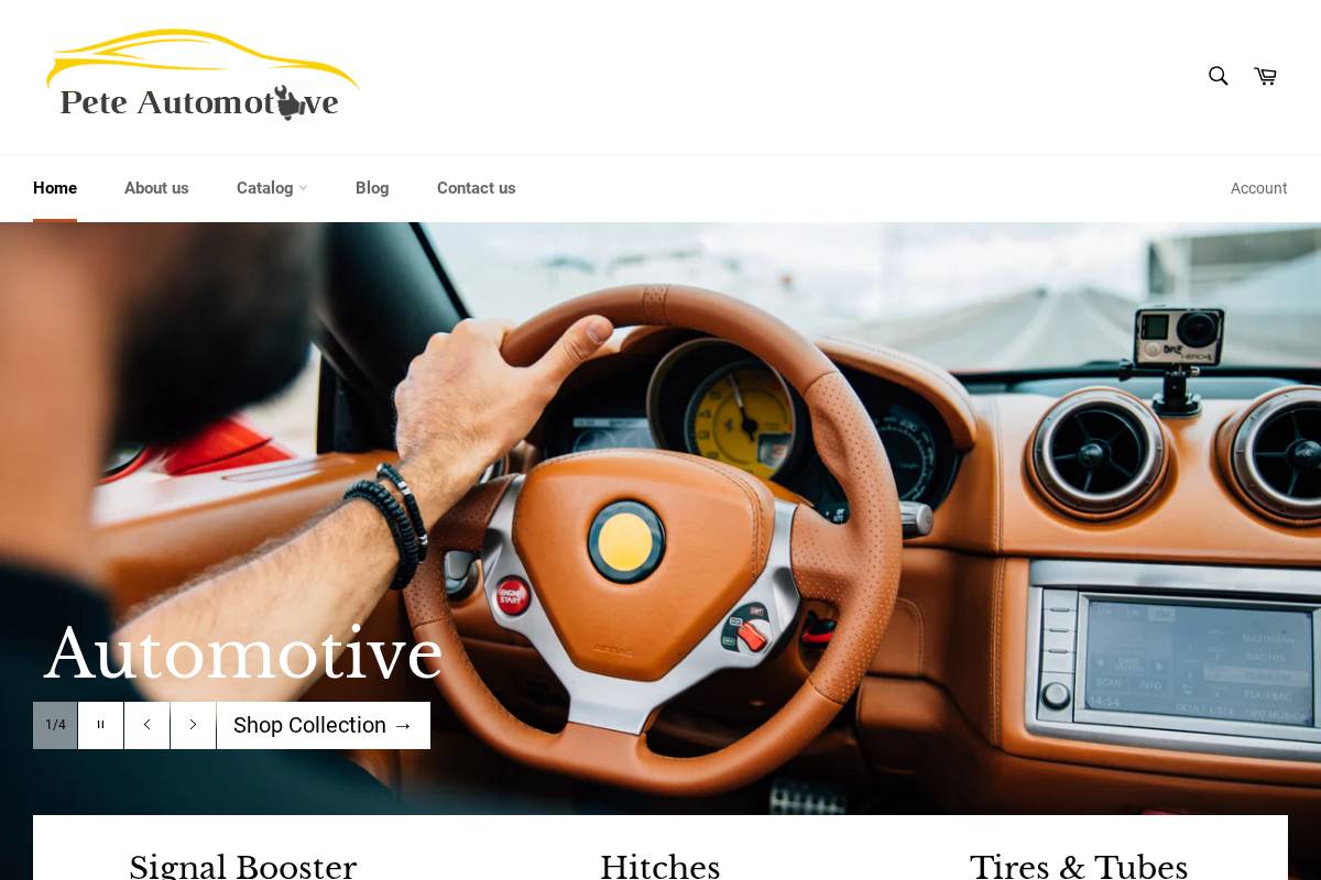 peteautomotive.com homepage screenshot
