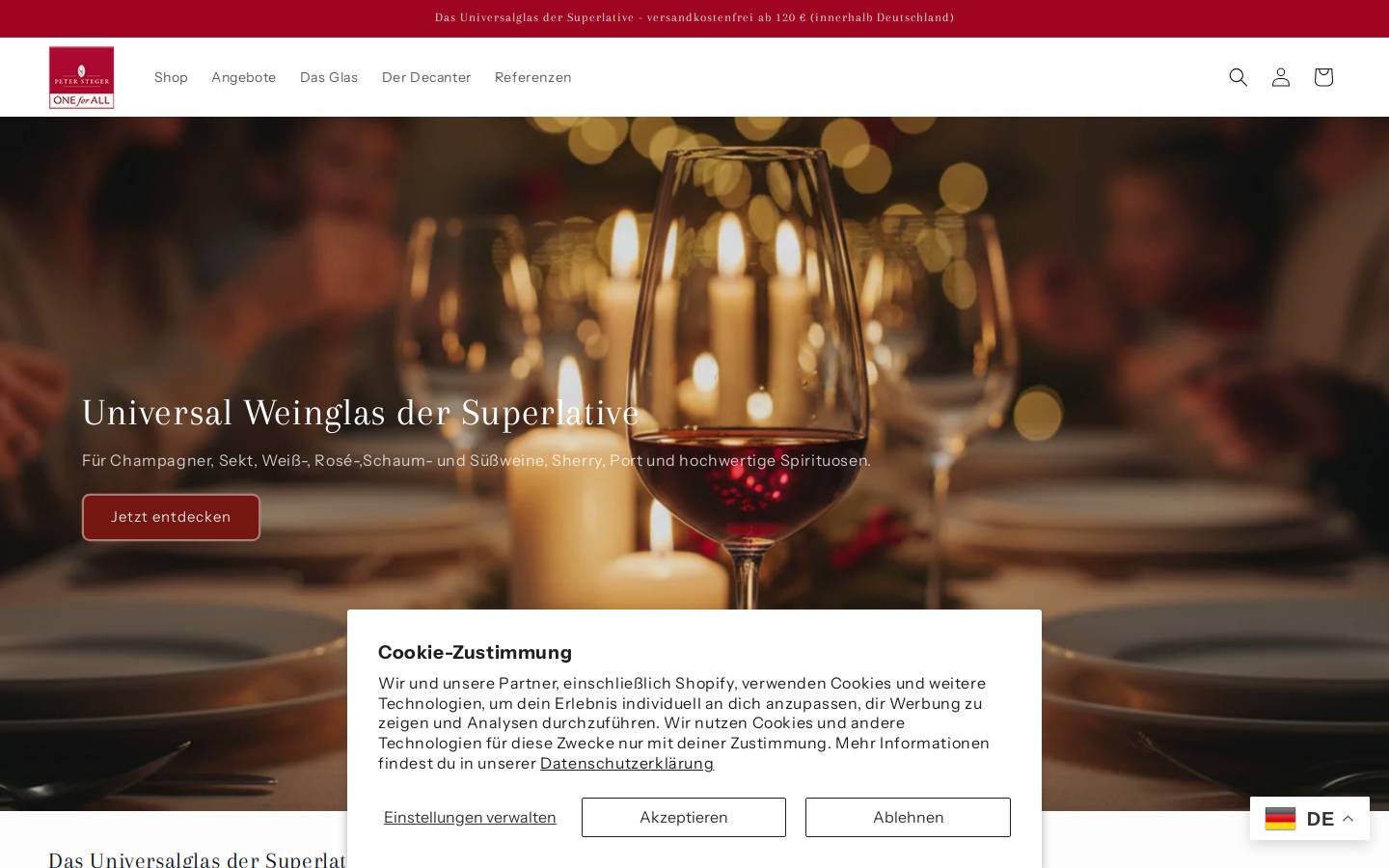 peter-steger.de homepage screenshot