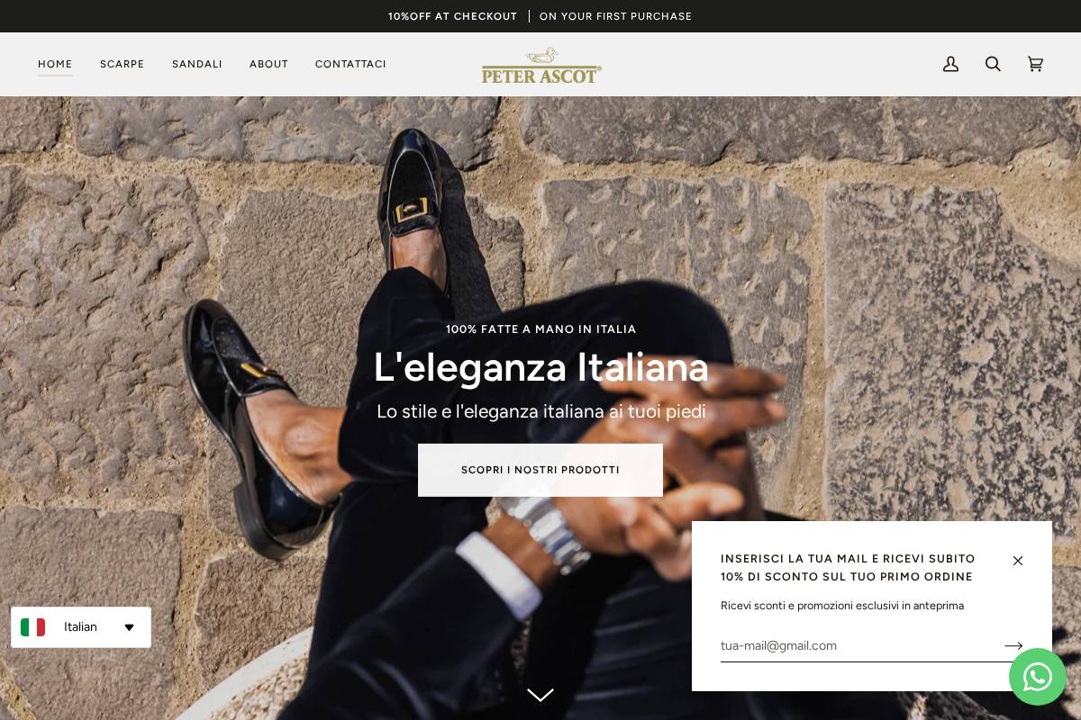 peterascot.com homepage screenshot