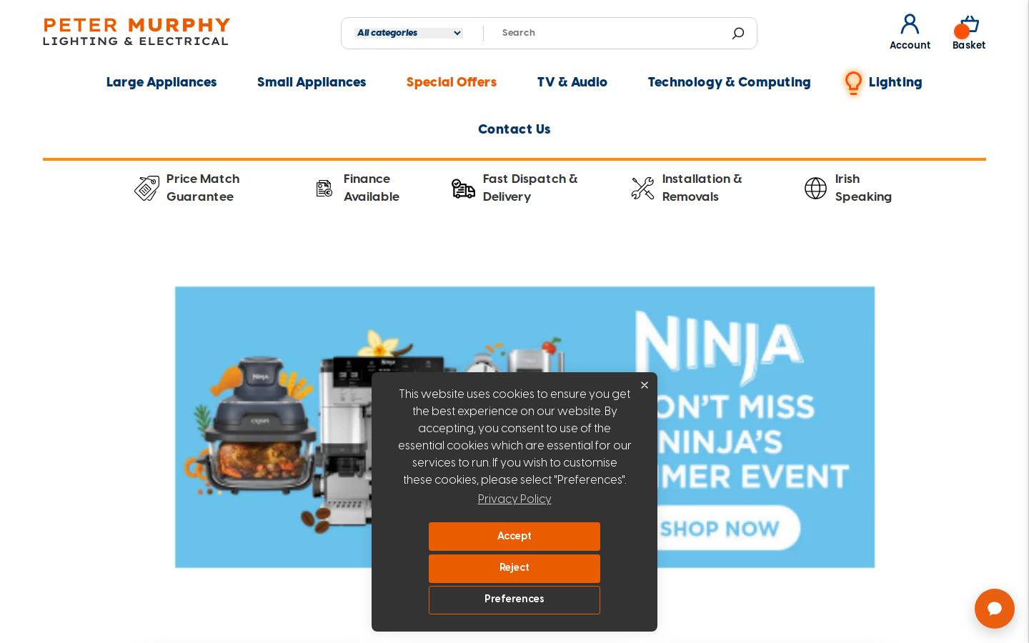 petermurphyelectrical.ie homepage screenshot