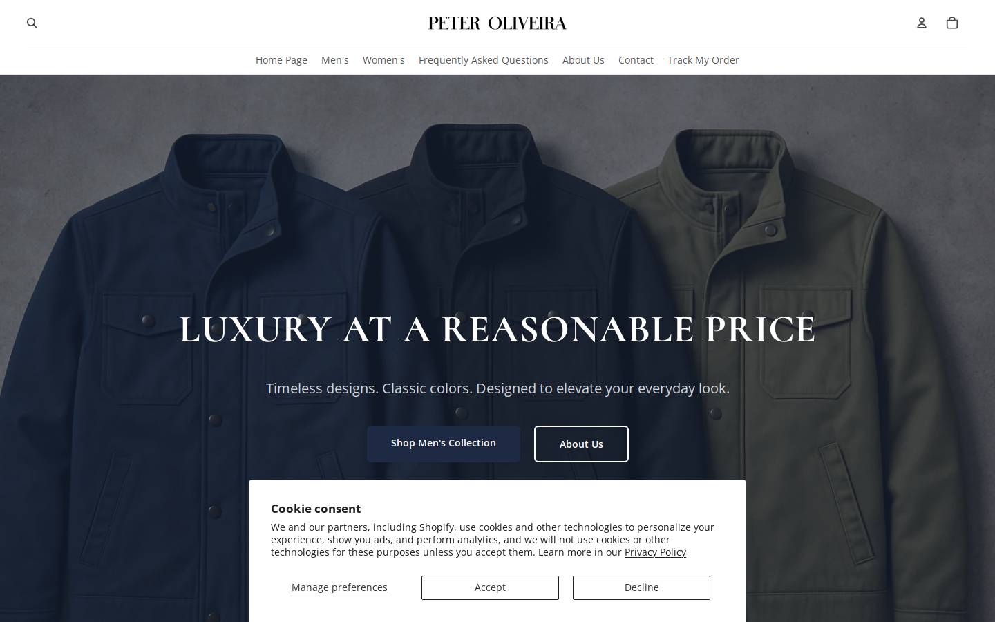 Petes Online Shop homepage screenshot