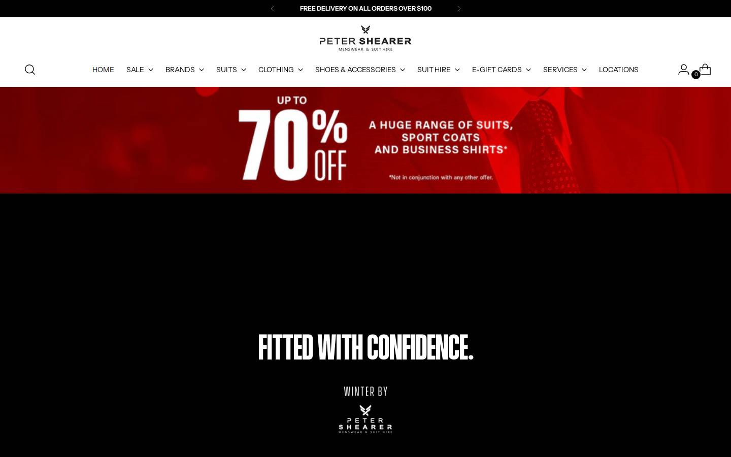petershearer.com.au homepage screenshot