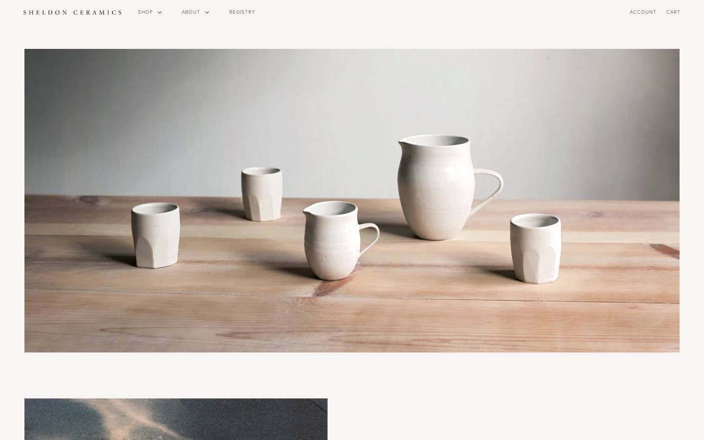 petersheldonceramics.com homepage screenshot