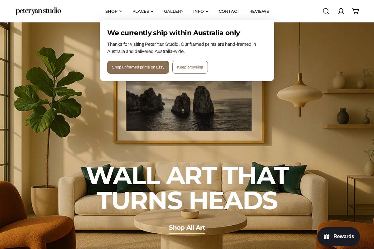 peteryanstudio.com homepage screenshot