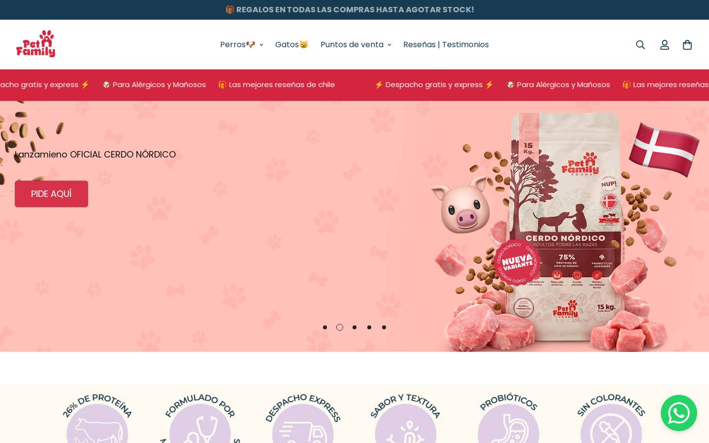 petfamilyweb.com homepage screenshot