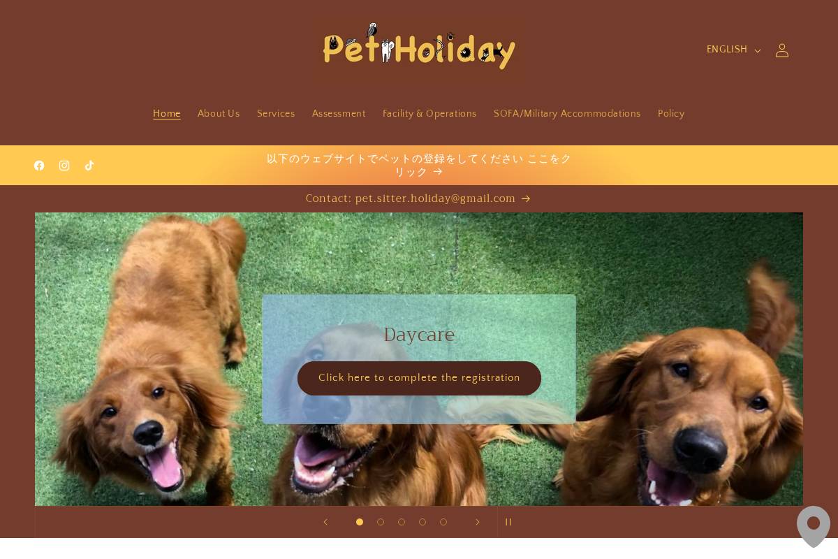 petholiday.co homepage screenshot