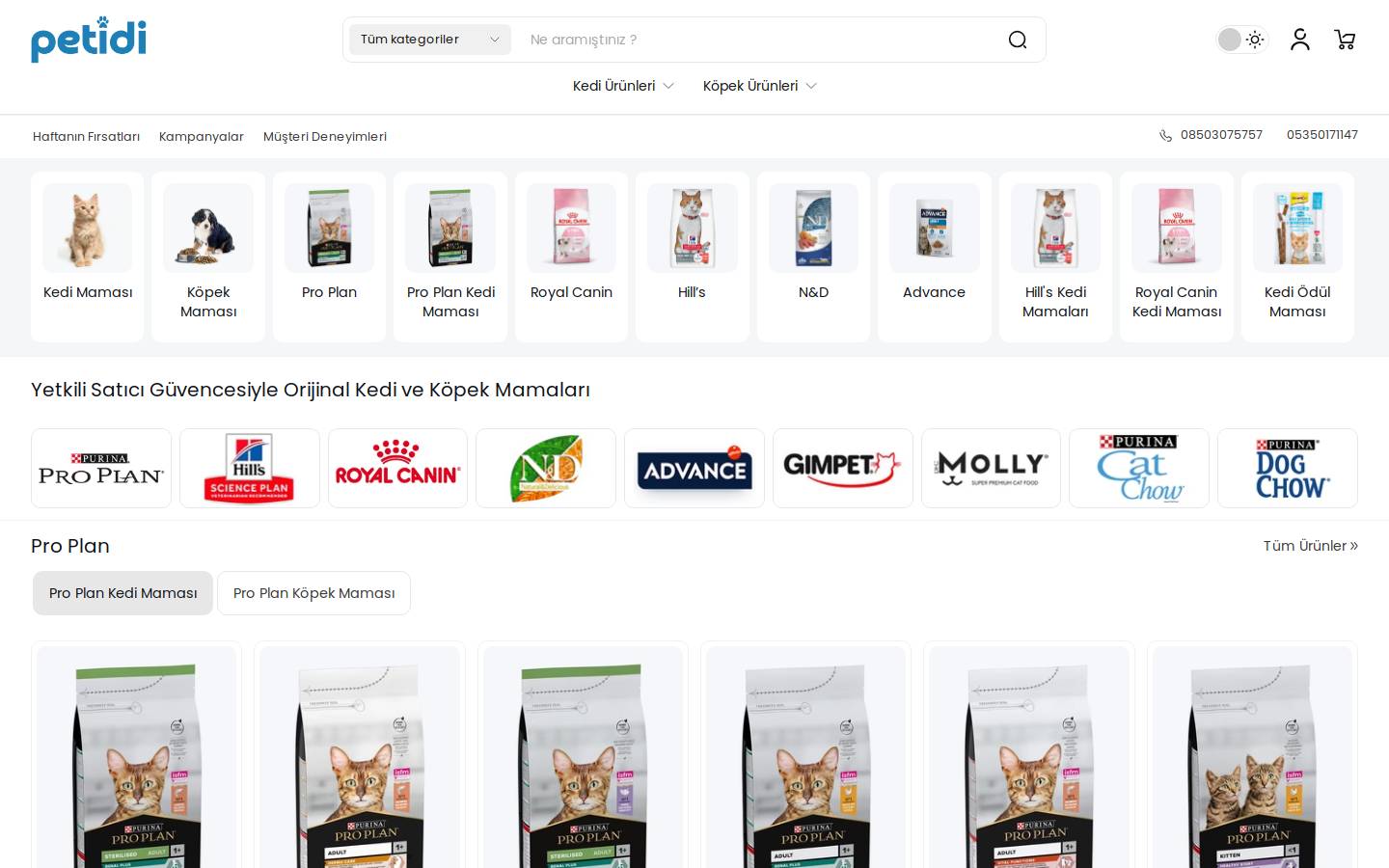 petidi.com homepage screenshot