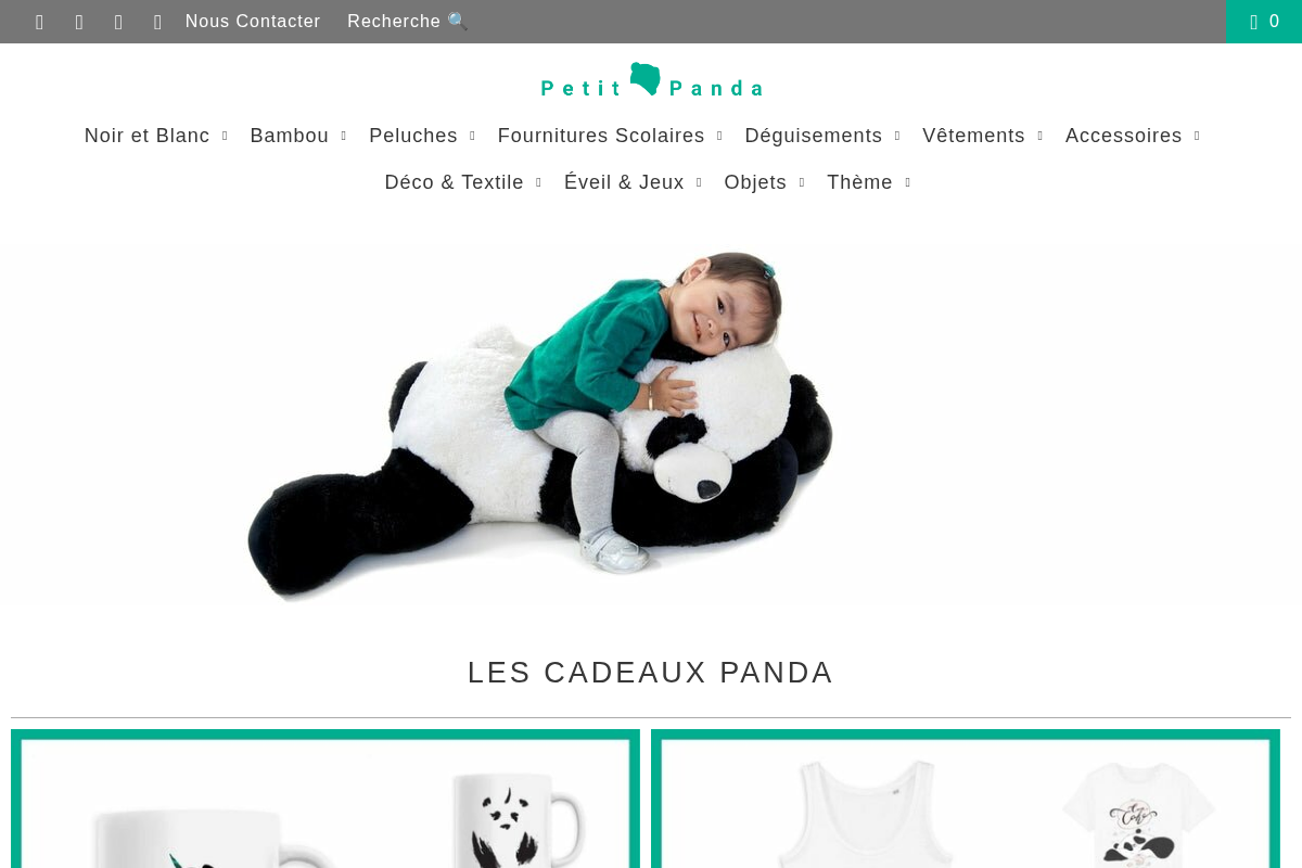 Petit Panda homepage screenshot