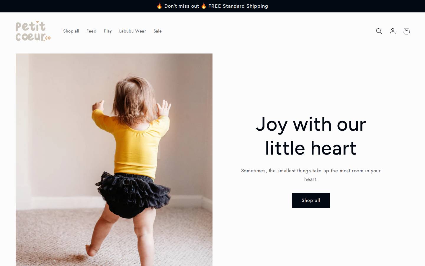 petitcoeur.com.au homepage screenshot