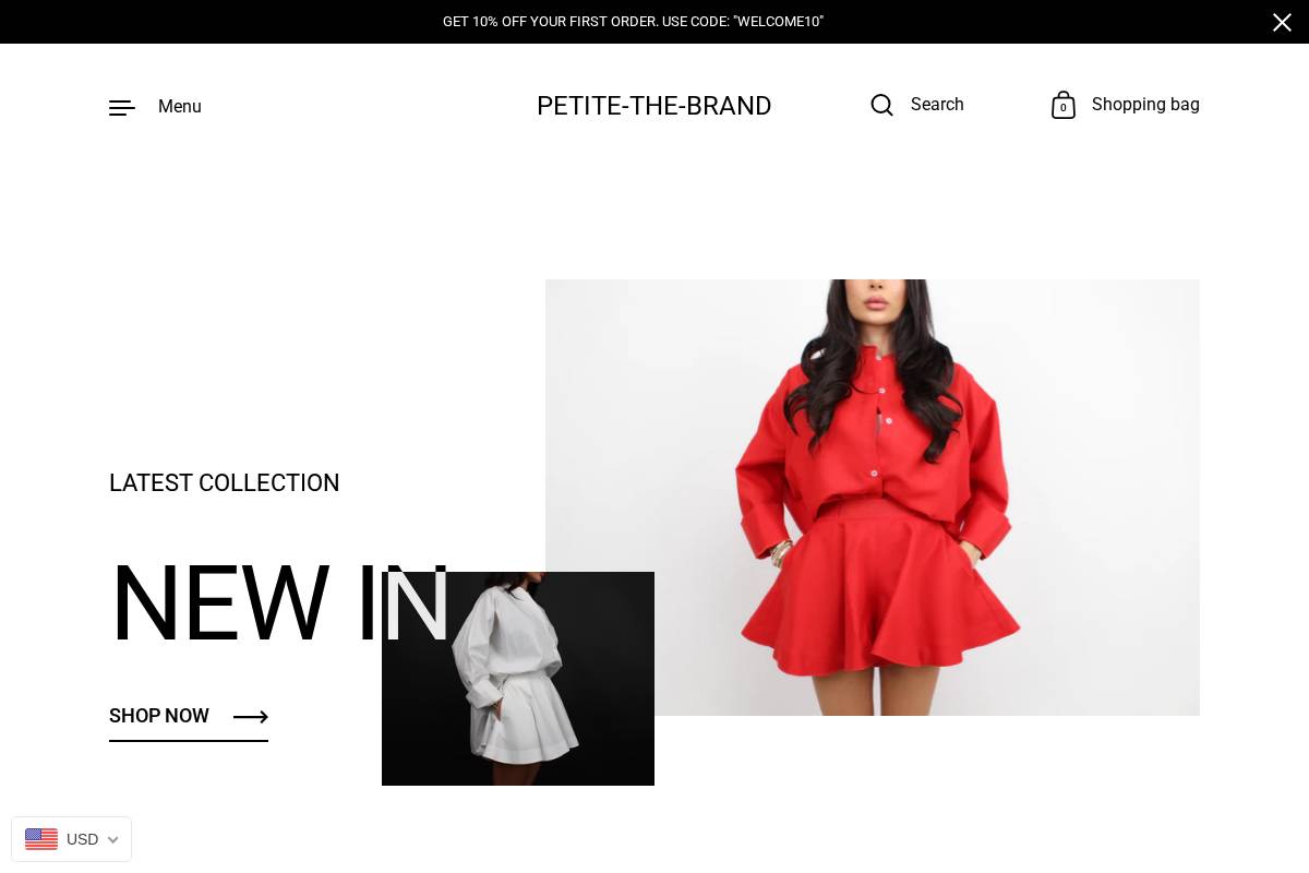 petite-the-brand.com homepage screenshot