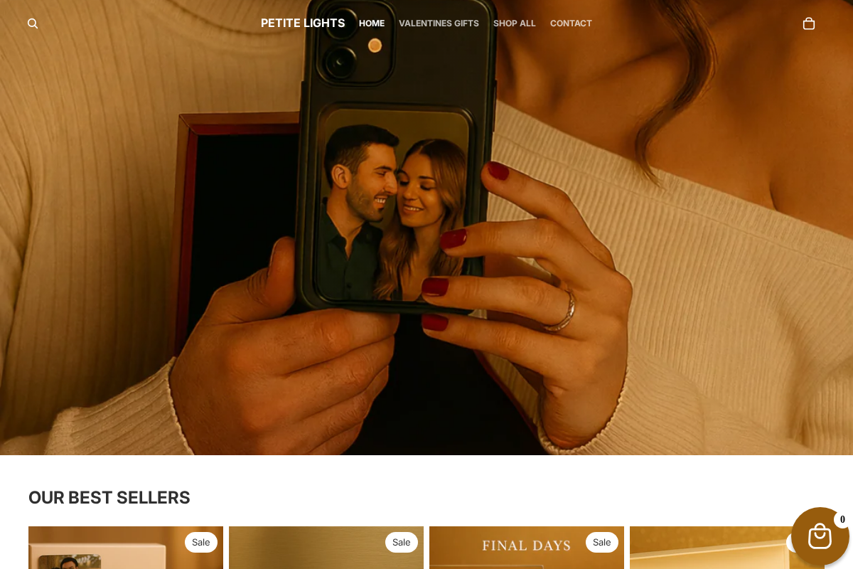 Petitelights homepage screenshot