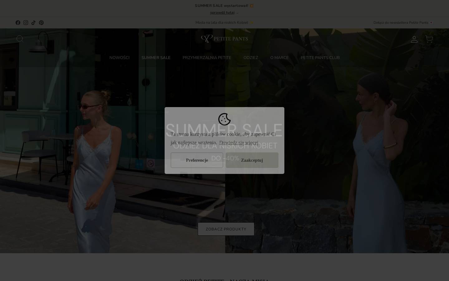petitepants.pl homepage screenshot