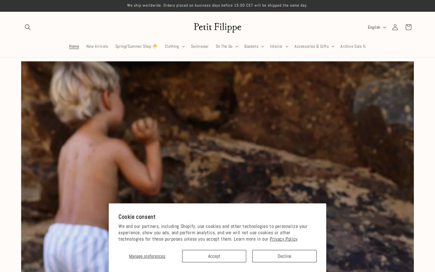 petitfilippe.com homepage screenshot