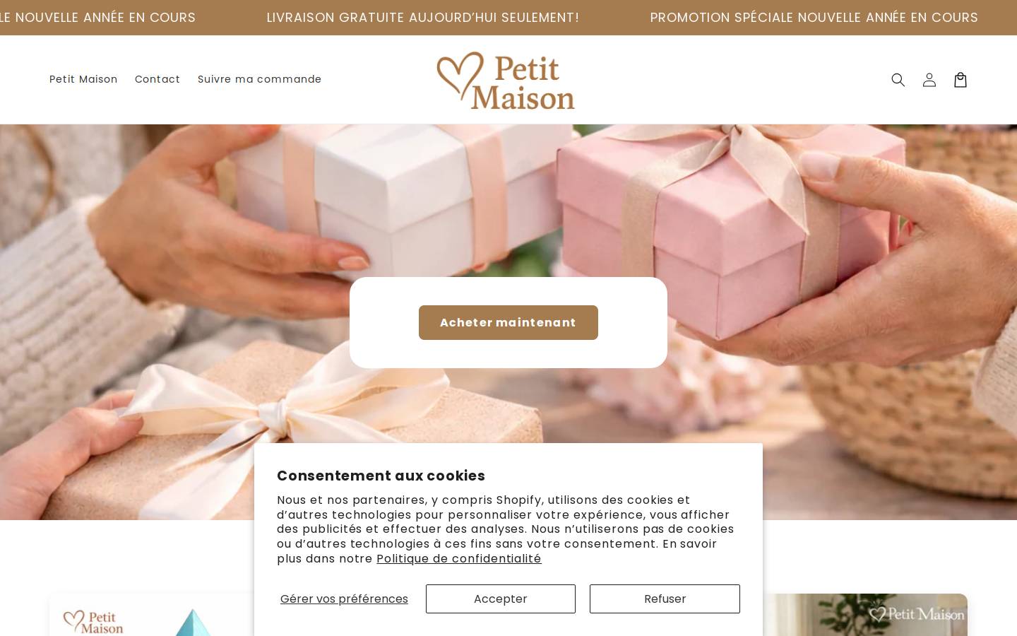 petitmaison.shop homepage screenshot