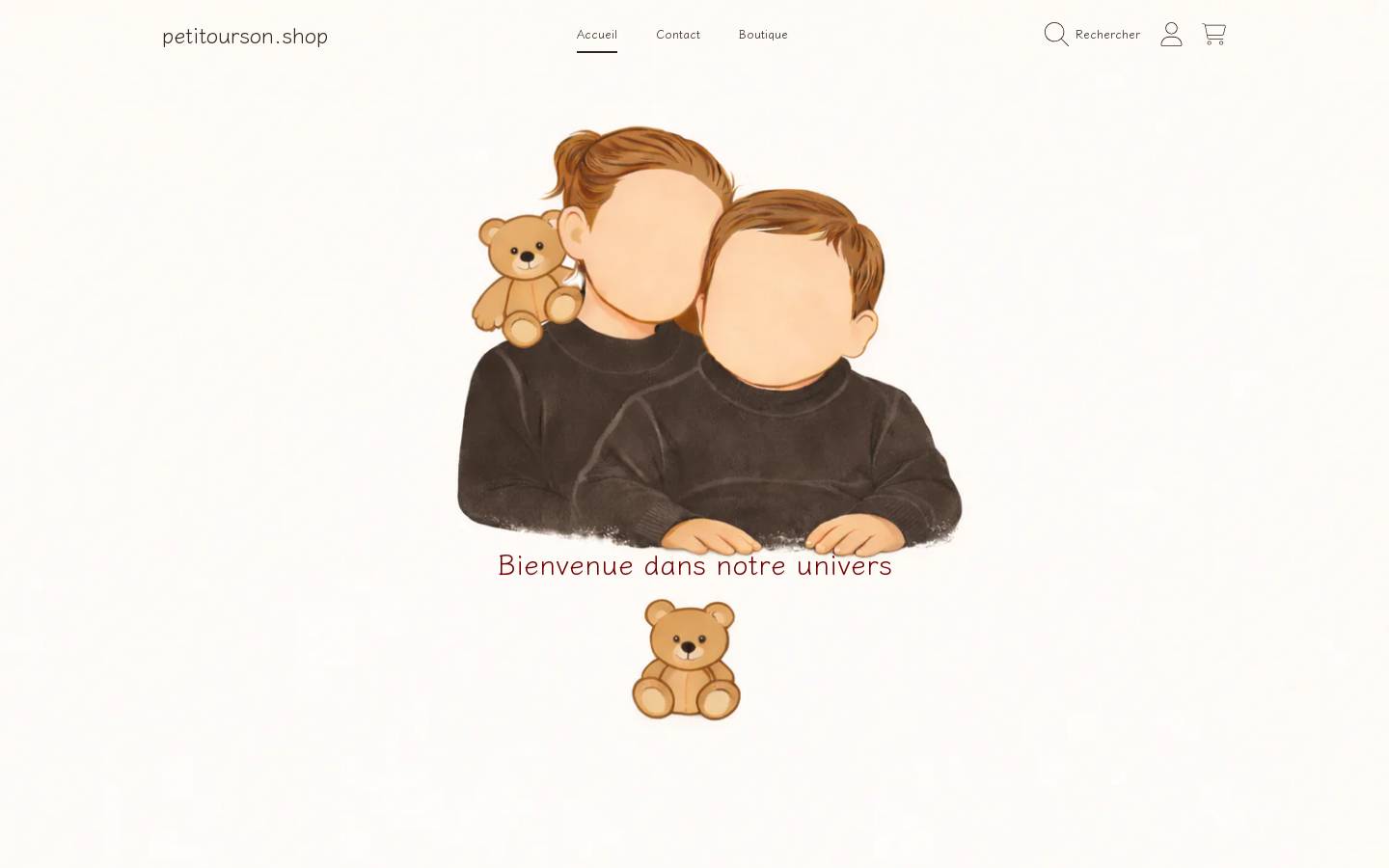 petitourson.shop homepage screenshot