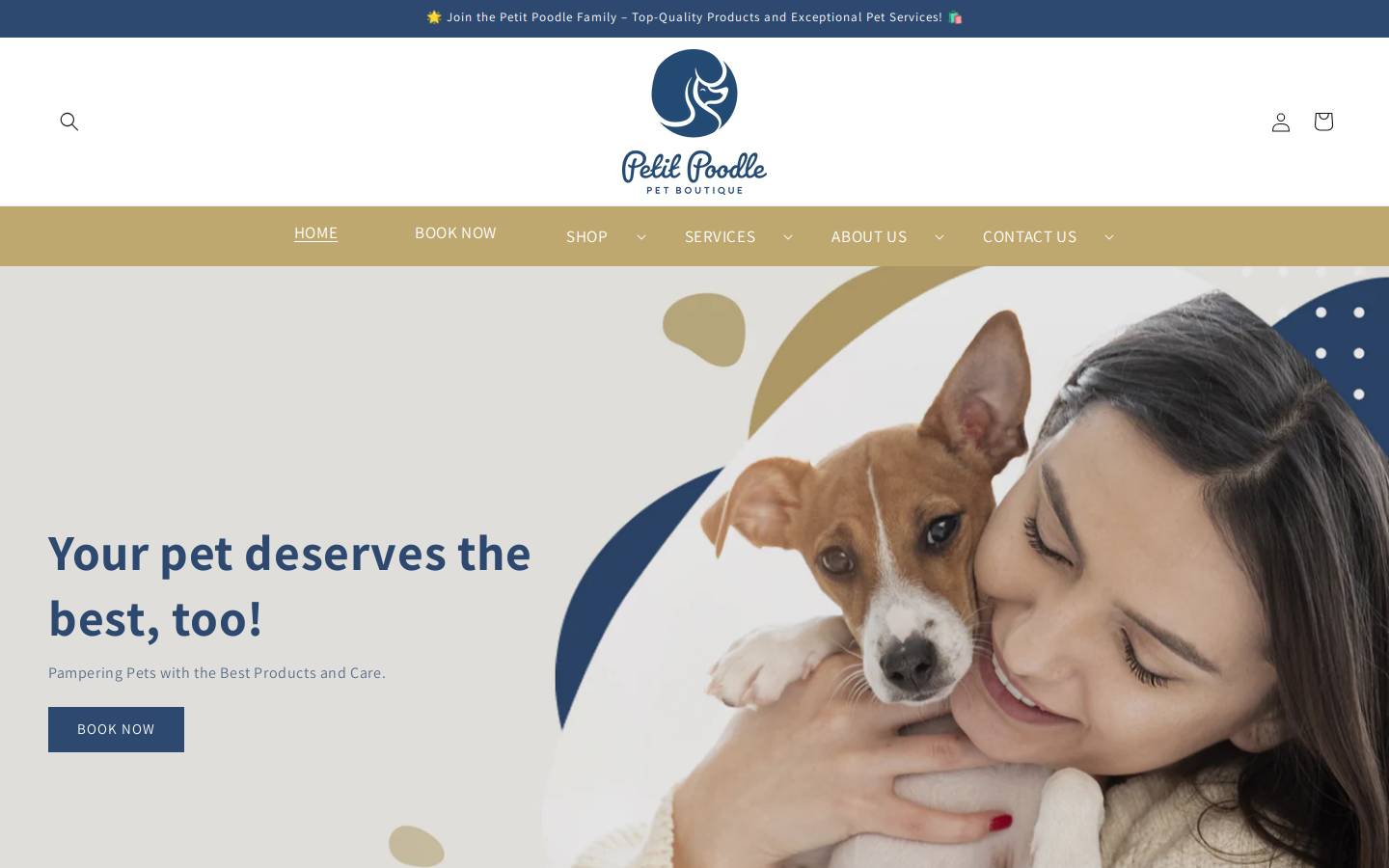 petitpoodle.com homepage screenshot