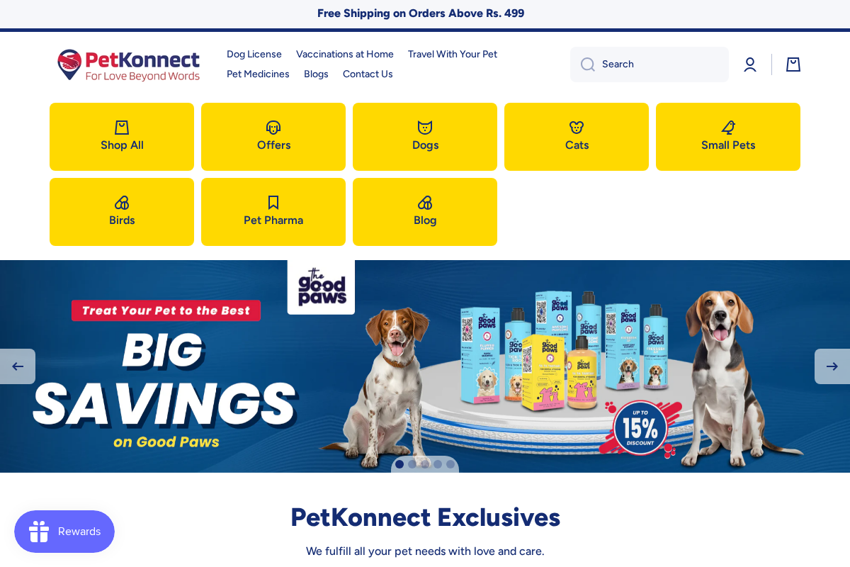 PetKonnect homepage screenshot