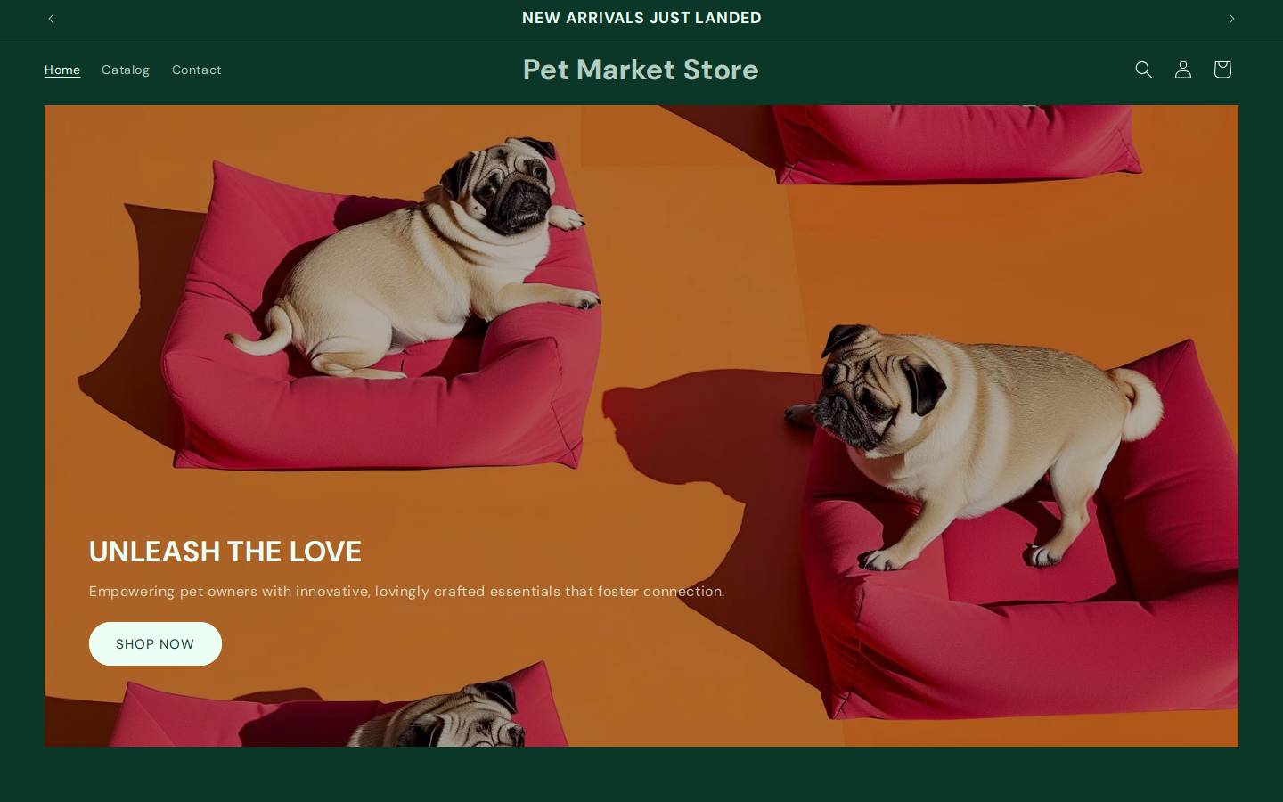 petmarke.store homepage screenshot