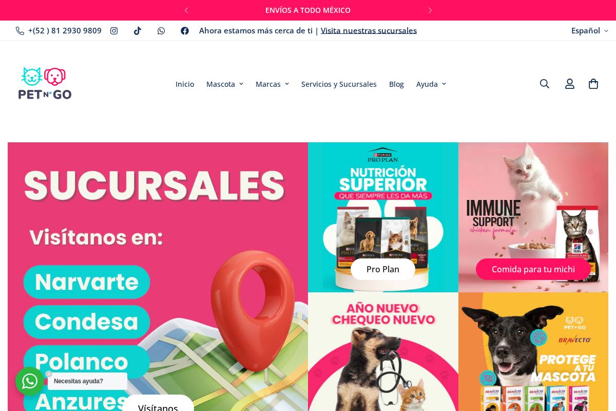 Pet n'GO homepage screenshot