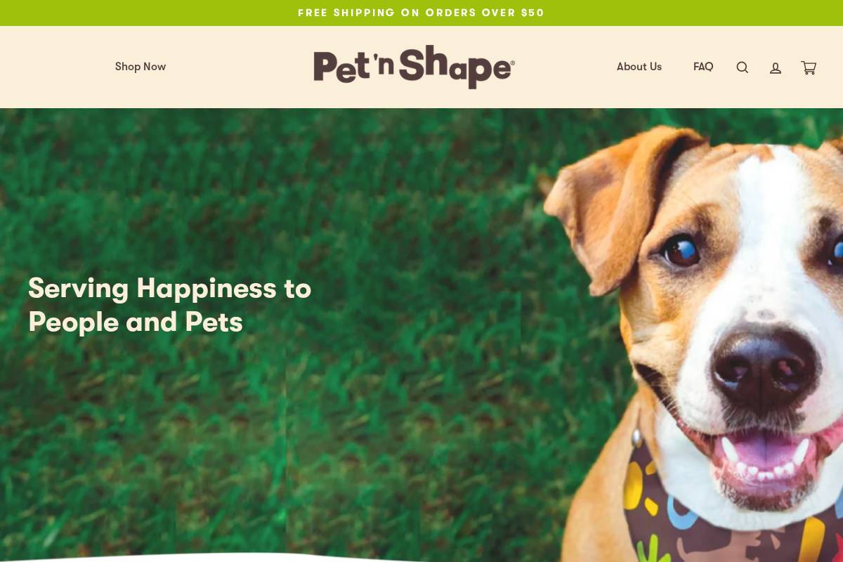 petnshape.com homepage screenshot