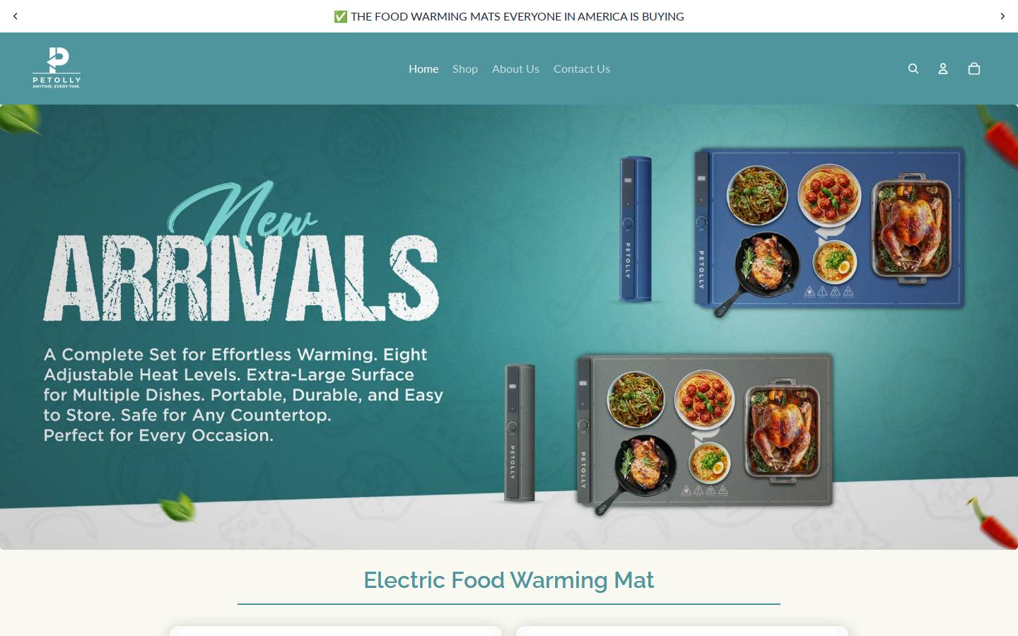 petolly.com homepage screenshot