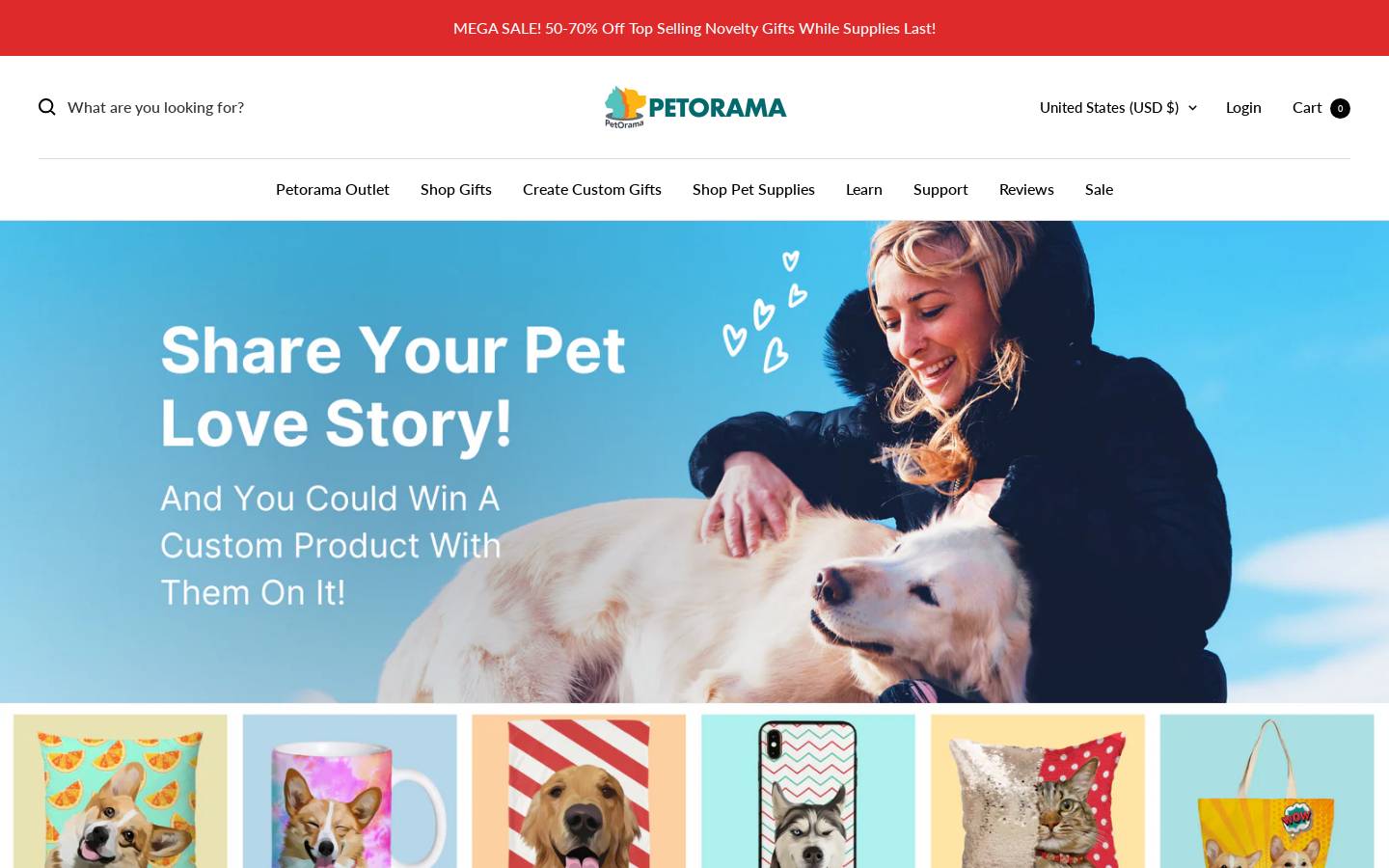 petorama.co homepage screenshot