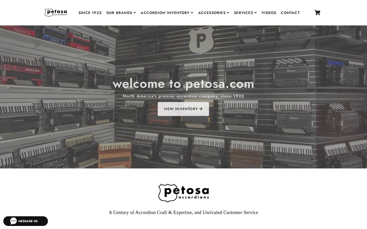 petosa.com homepage screenshot