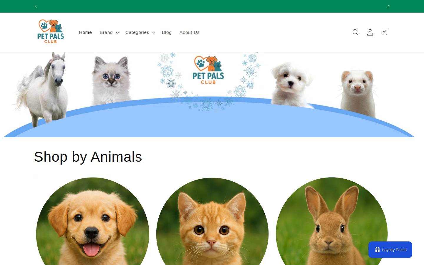 petpalsclub.com homepage screenshot