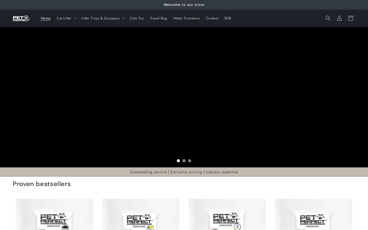 petperfect.co.in homepage screenshot