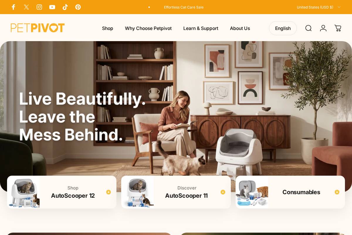 petpivot.com homepage screenshot