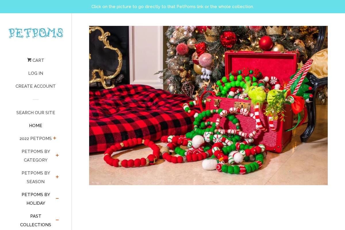 petpompoms.com homepage screenshot