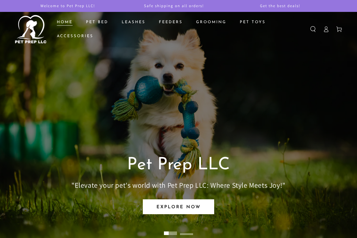 Pet Prep LLC homepage screenshot