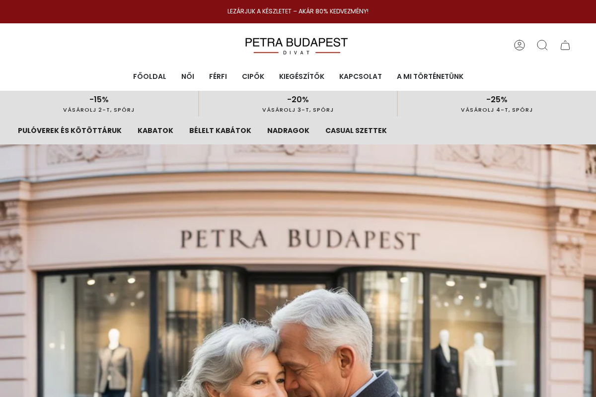 Petra Budapest homepage screenshot