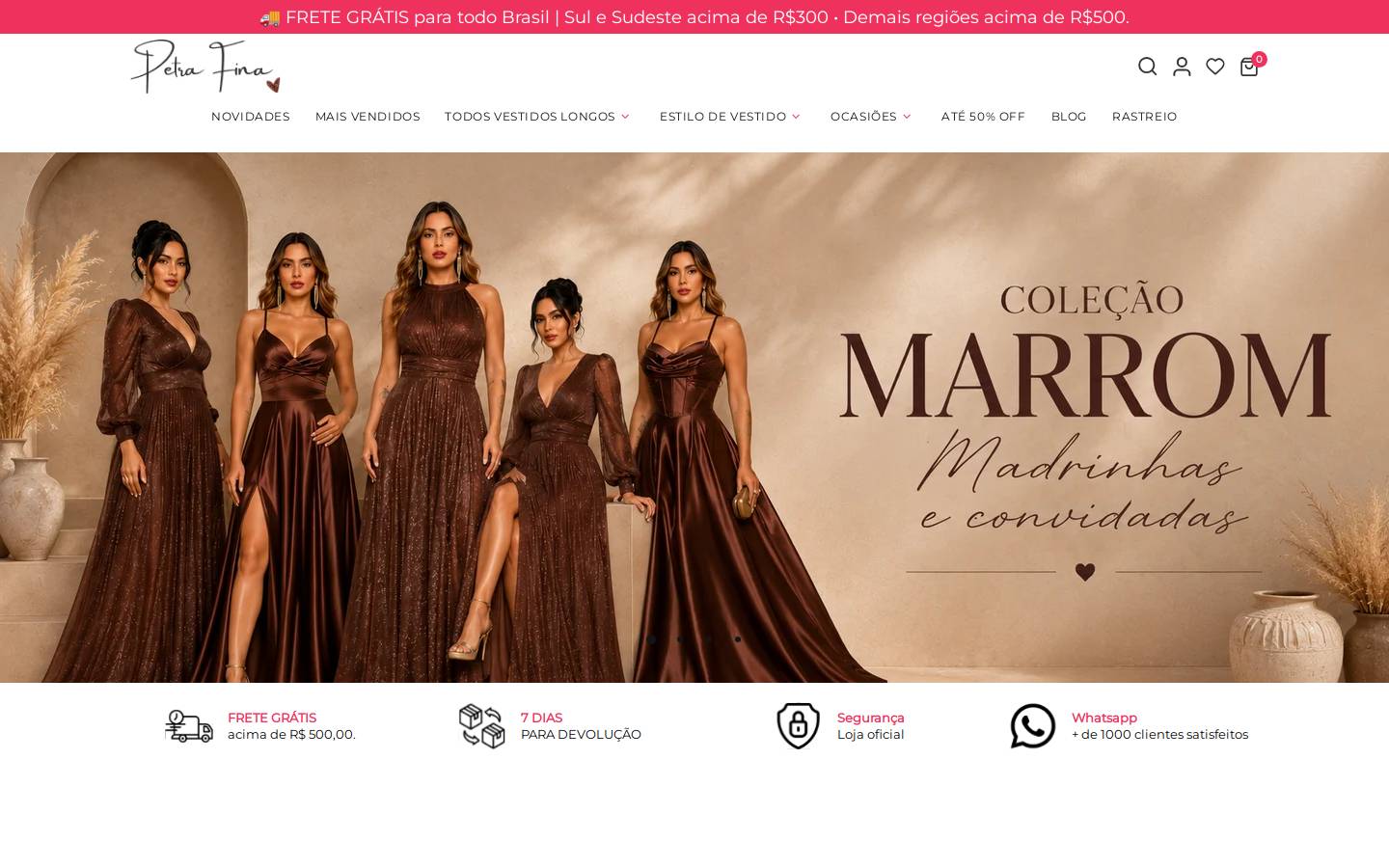 petrafina.com.br homepage screenshot