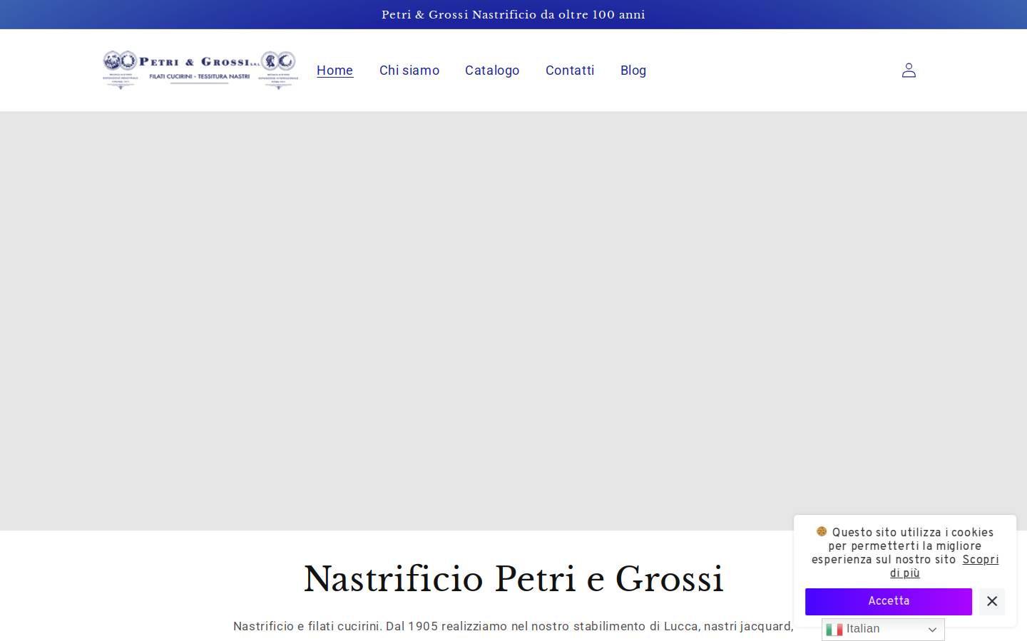 petriegrossi.com homepage screenshot