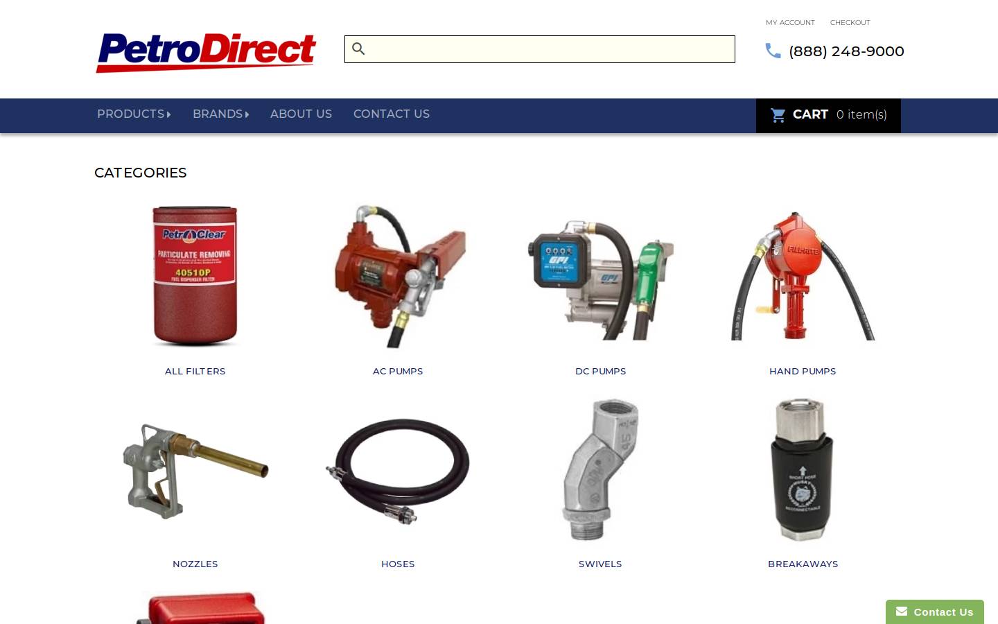 petrodirect.com homepage screenshot