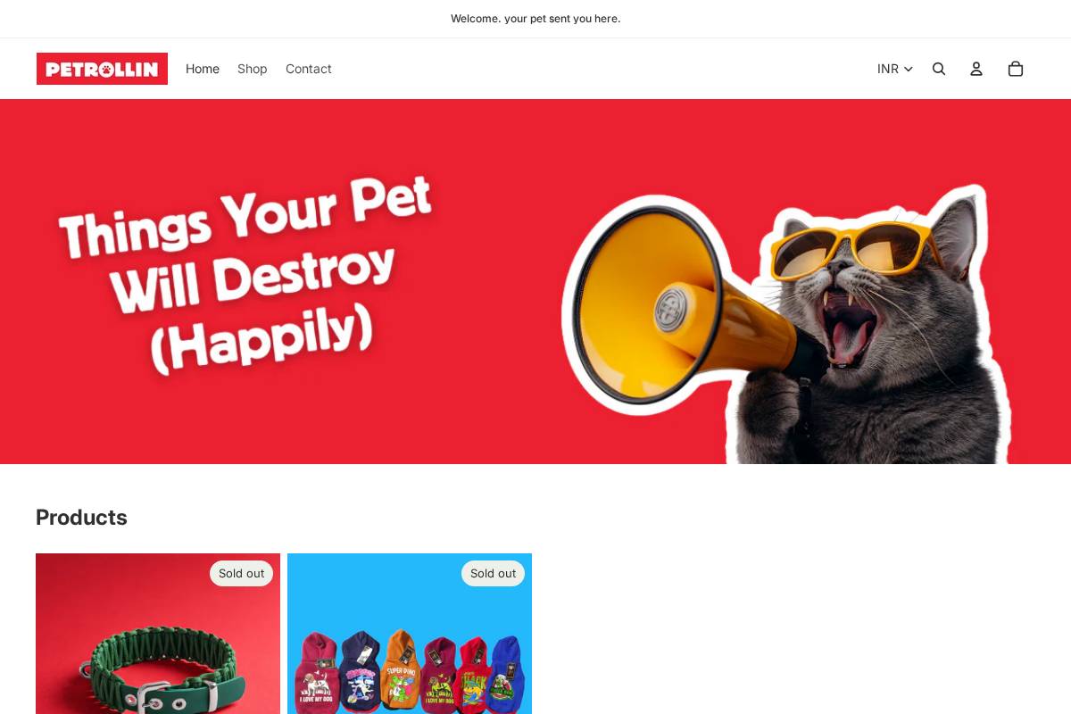 petrollin.com homepage screenshot