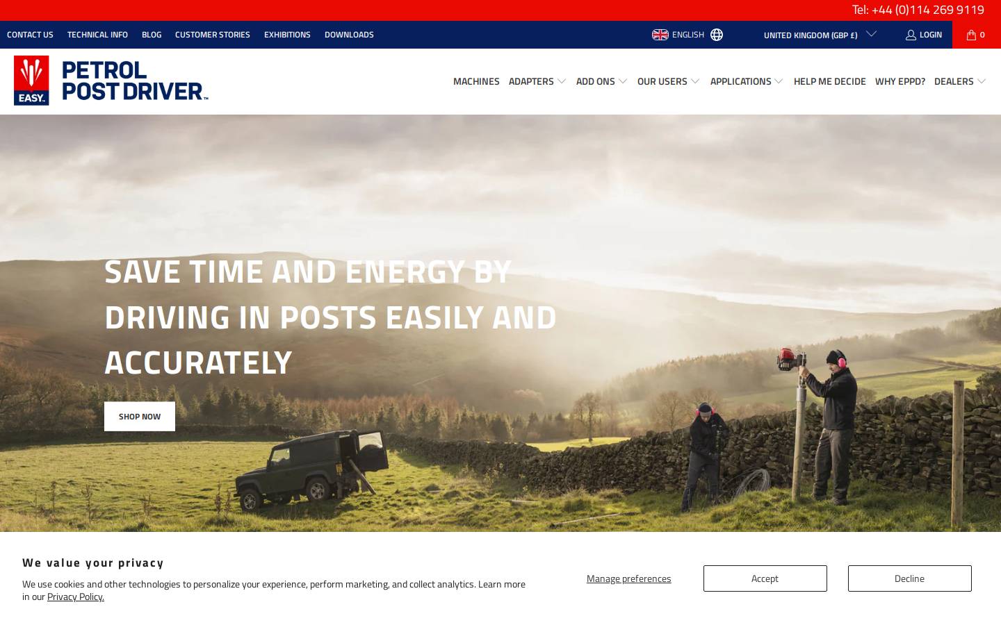 Petrolpostdriver homepage screenshot