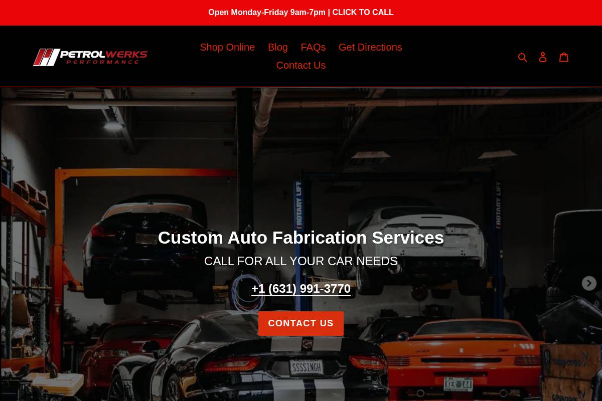 petrolwerks.com homepage screenshot