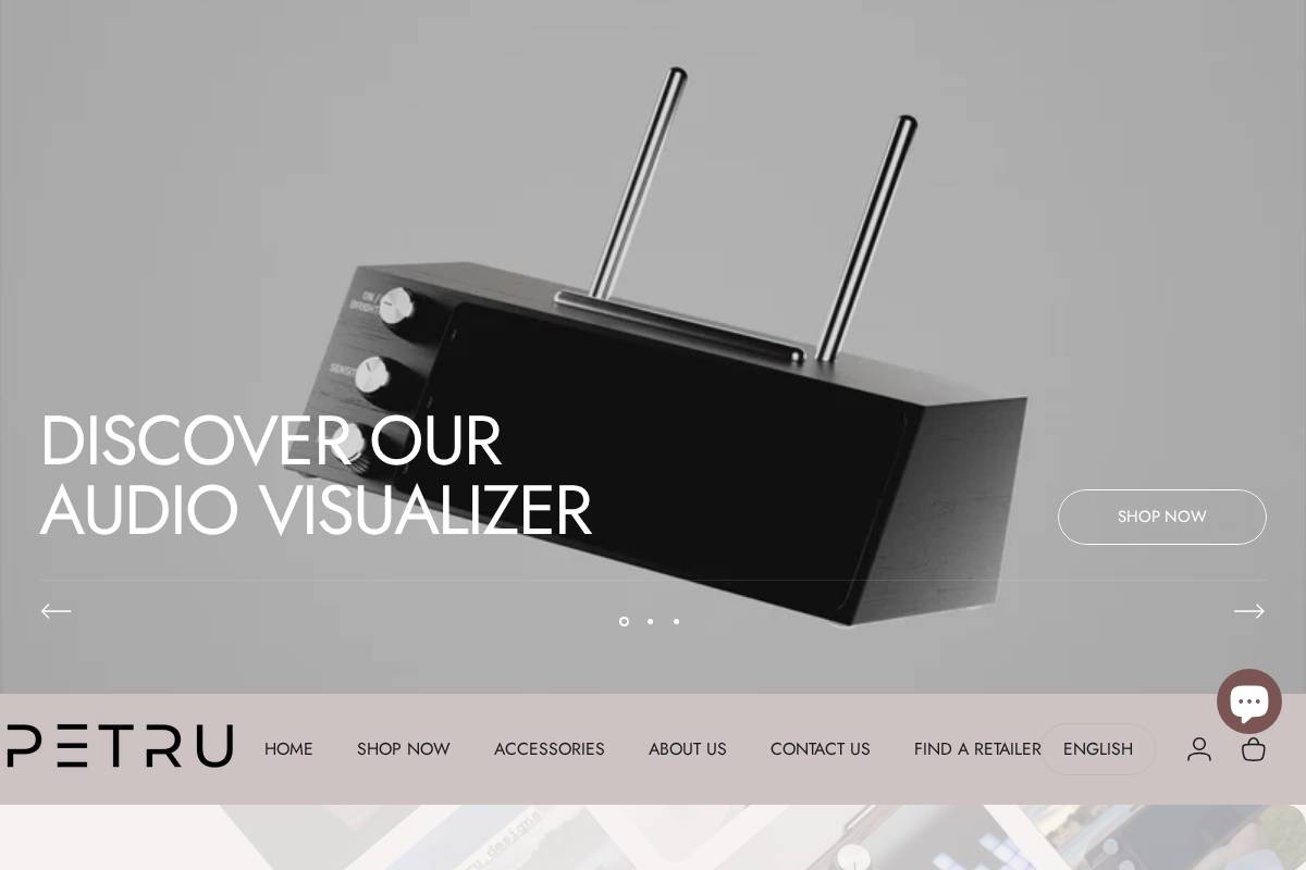 Petrudesign homepage screenshot